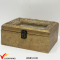 Caja de joyería antigua francesa con foto